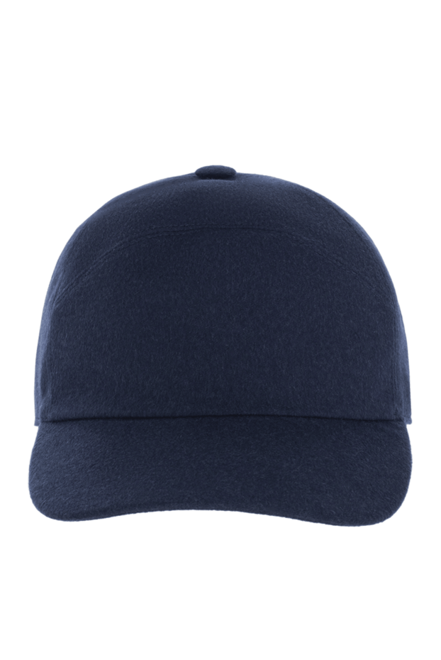 Loro Piana men's blue cap with metal logo 174038 - photo 1