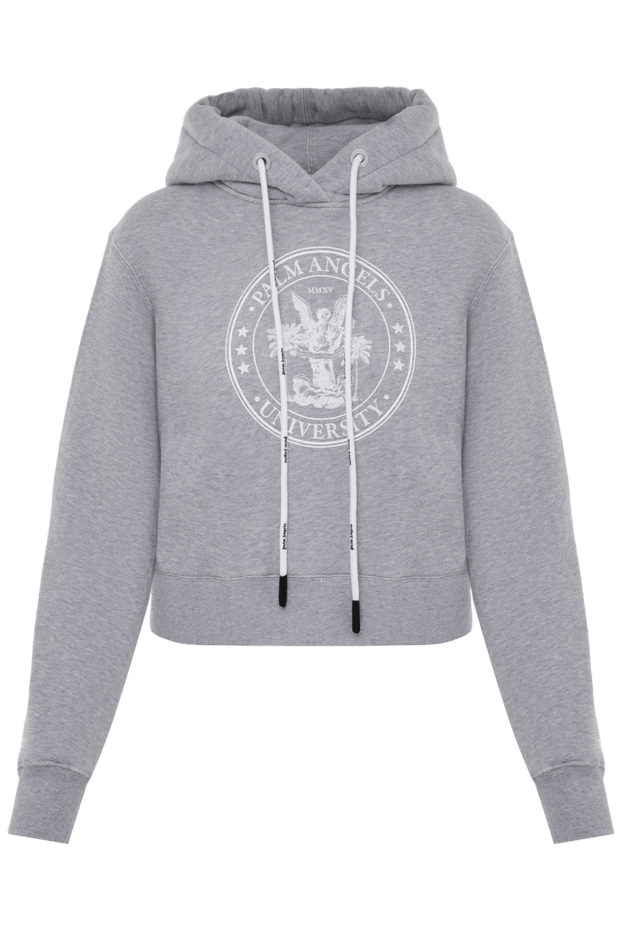 Palm Angels woman gray cotton hoodie for women buy with prices and photos 174067 - photo 1