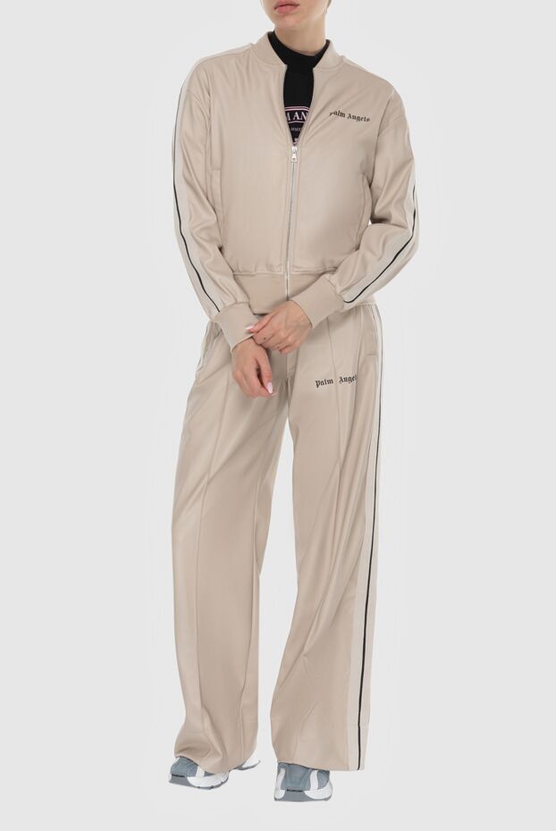 Palm Angels woman beige women's trouser suit made of genuine leather buy with prices and photos 174071 - photo 2