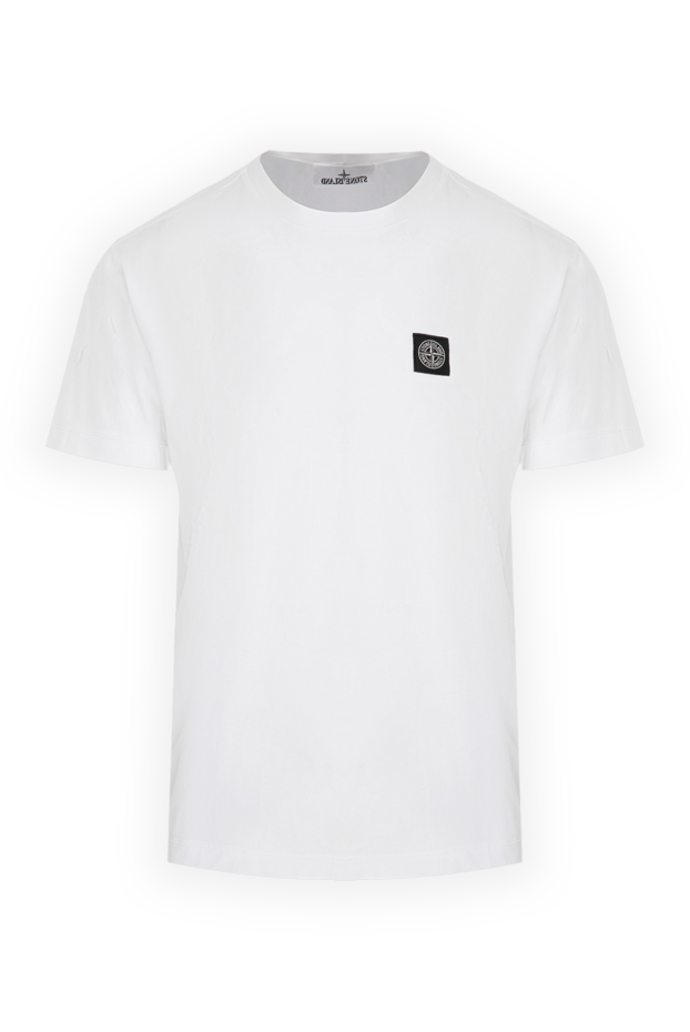 Stone Island man white cotton t-shirt for men buy with prices and photos 174092 - photo 1