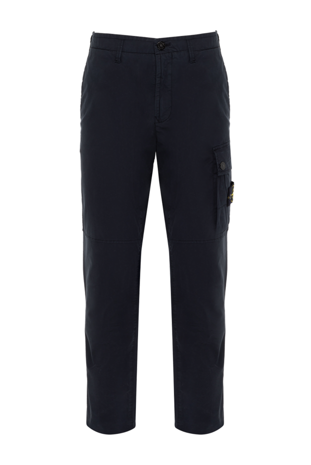 Stone Island man blue cotton trousers for men buy with prices and photos 174099 - photo 1