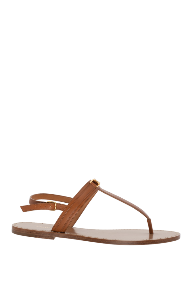 Celine woman brown leather flip-flops for women buy with prices and photos 174144 - photo 1