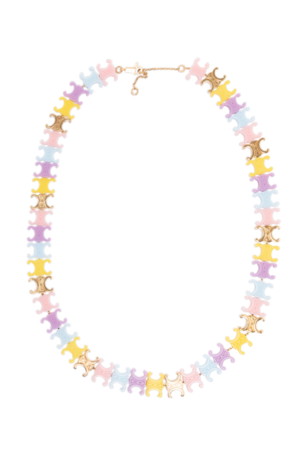 Celine woman multi-colored plexiglass and brass necklace for women buy with prices and photos 174157 - photo 1