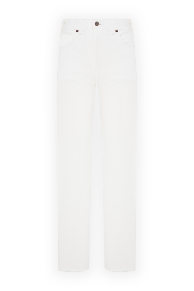 Celine jeans for women white cotton straight cut 174178 - photo 1