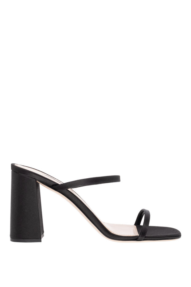 Miu Miu woman black leather and textile sandals for women buy with prices and photos 174202 - photo 1