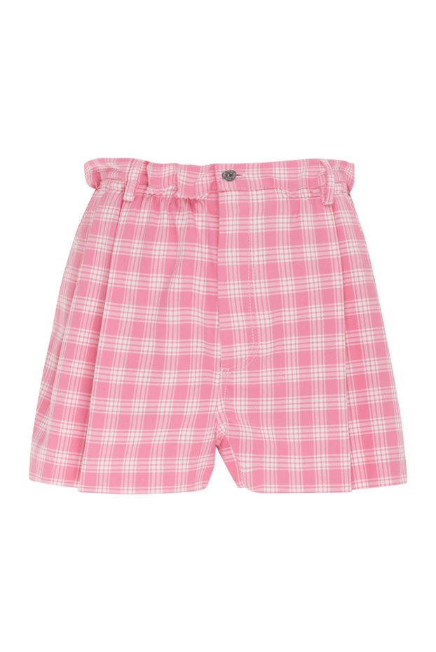 Miu Miu woman pink cotton shorts for women buy with prices and photos 174211 - photo 1