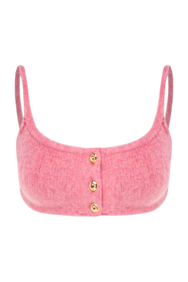 Miu Miu woman pink wool and polyamide top for women buy with prices and photos 174218 - photo 1