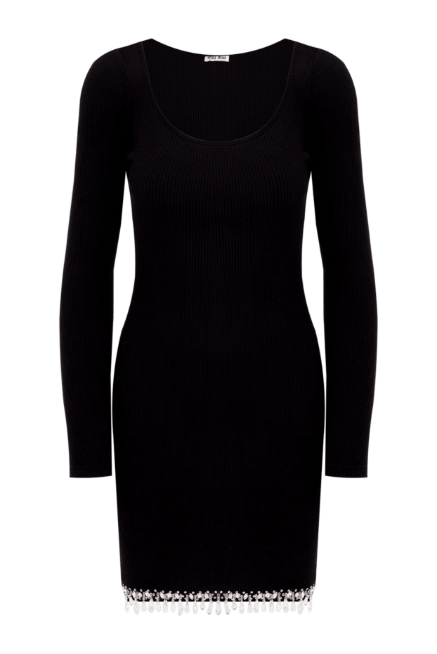 Miu Miu woman black cotton dress for women buy with prices and photos 174219 - photo 1