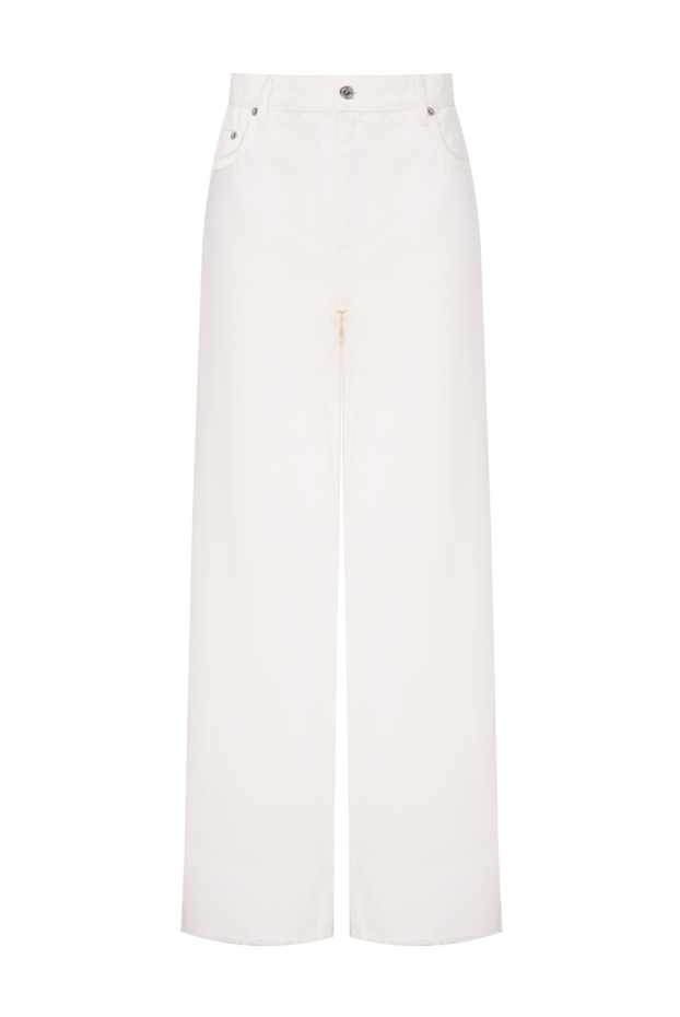 Miu Miu woman white cotton jeans for women buy with prices and photos 174220 - photo 1