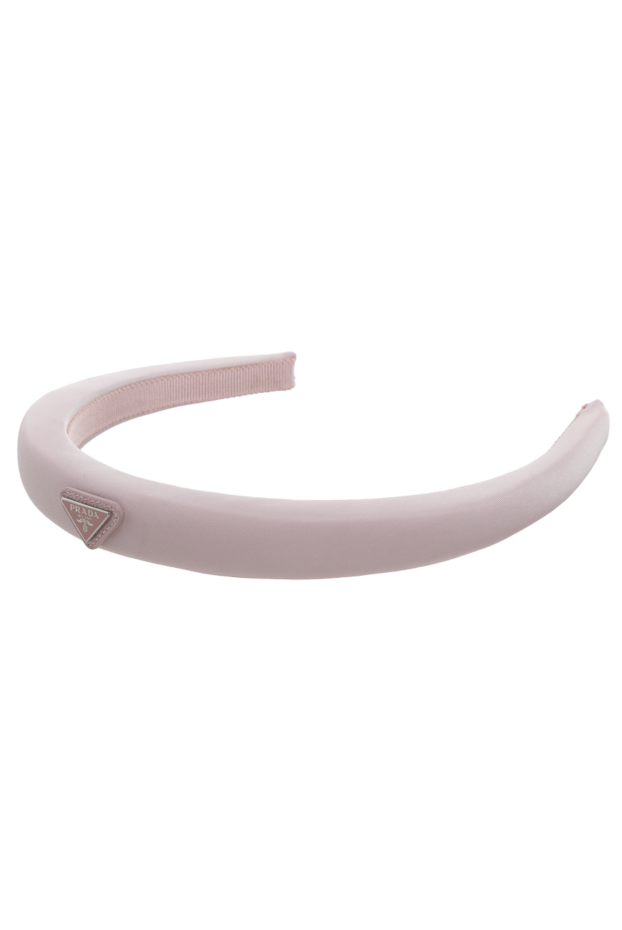Prada women's pink headband with logo 174241 - photo 1
