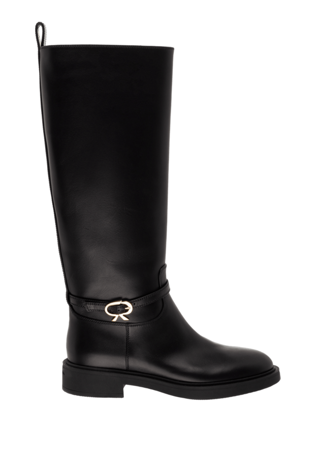 Gianvito Rossi woman black leather boots for women buy with prices and photos 174302 - photo 1