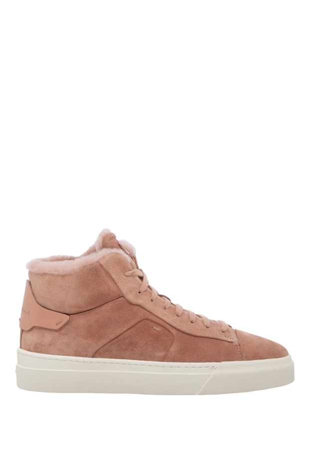 Santoni woman pink suede sneakers for women buy with prices and photos 174312 - photo 1