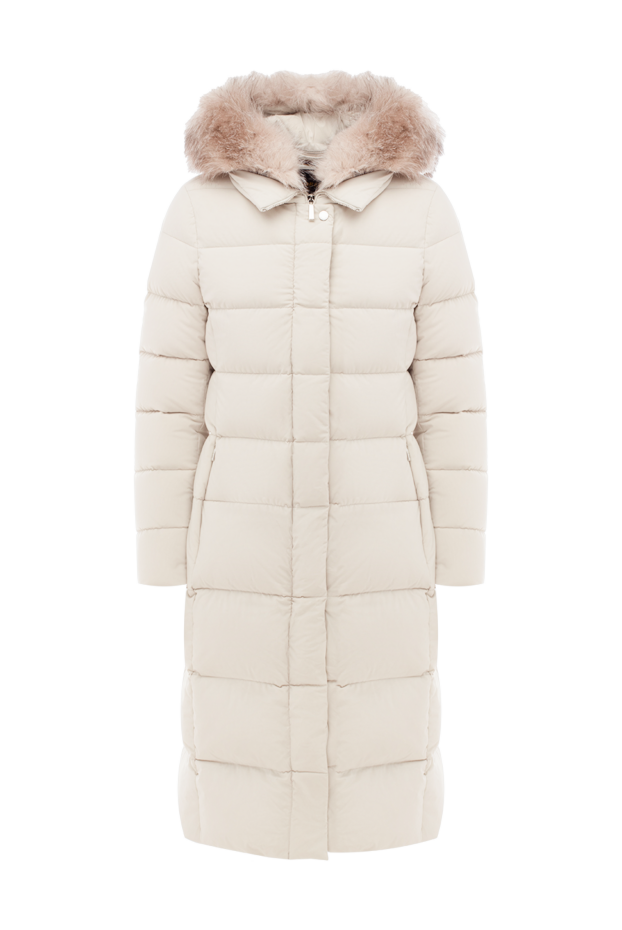 Moorer white women's down jacket with fur 174409 - photo 1