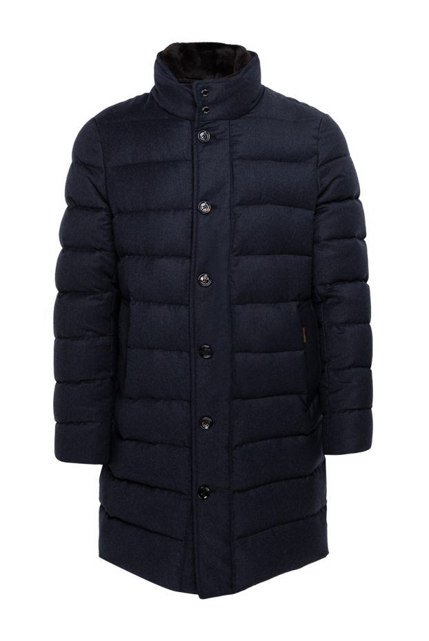 Moorer man blue woolen down jacket for men buy with prices and photos 174415 - photo 1