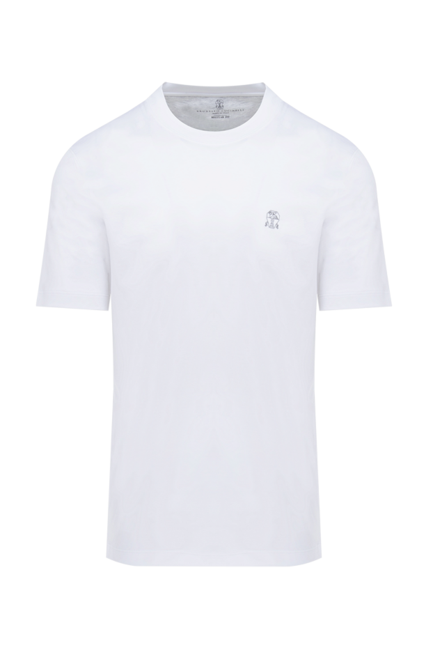 White cotton T-shirt for men - photo 1