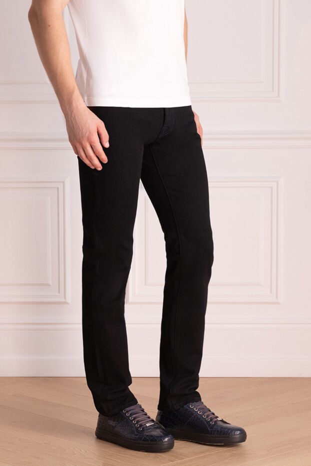 Jacob Cohen men's black jeans made of cotton and elastane 174582 - photo 3