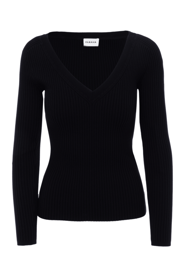 P.A.R.O.S.H. woman black viscose and polymer jumper for women buy with prices and photos 174587 - photo 1