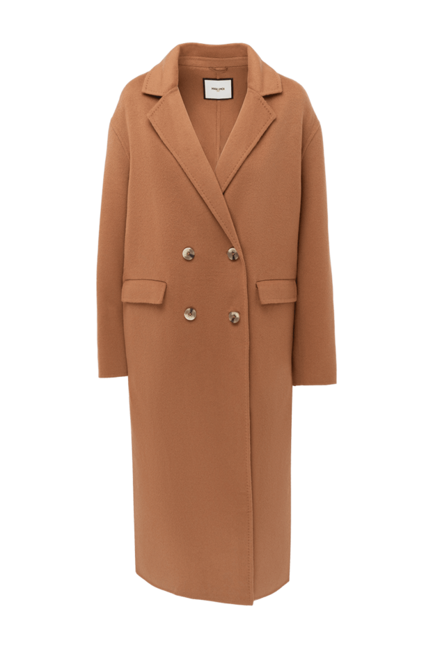 Brown wool coat for women - photo 1