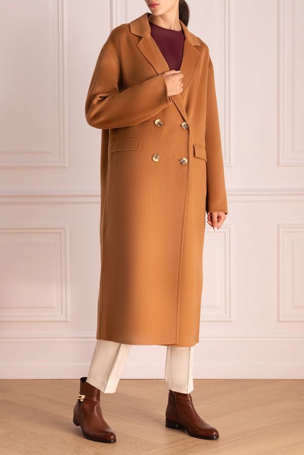 Max&Moi brown wool coat for women 174593 - photo 3