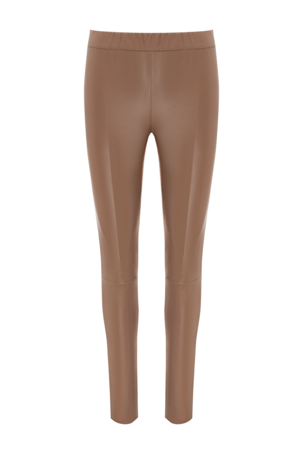 Max&Moi women's leather form-fitting brown leggings 174599 - photo 1