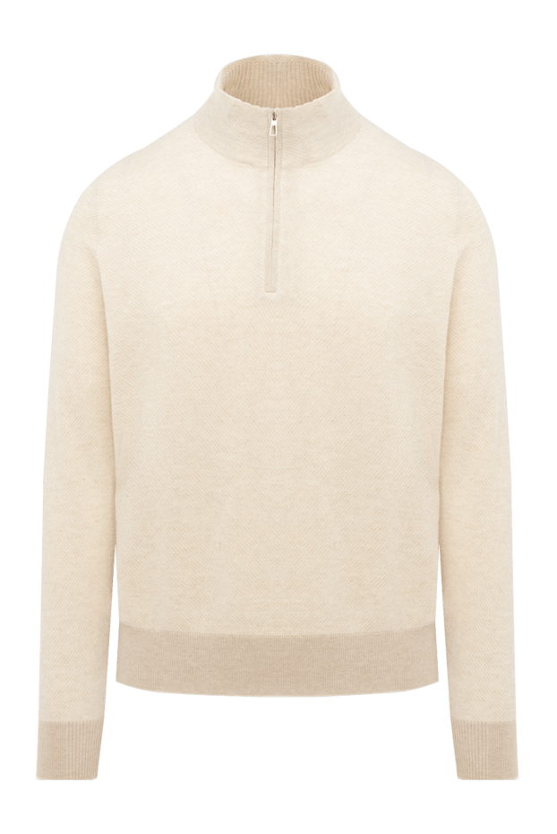 Loro Piana natural beige cashmere knitted troyer 174612 - photo 1