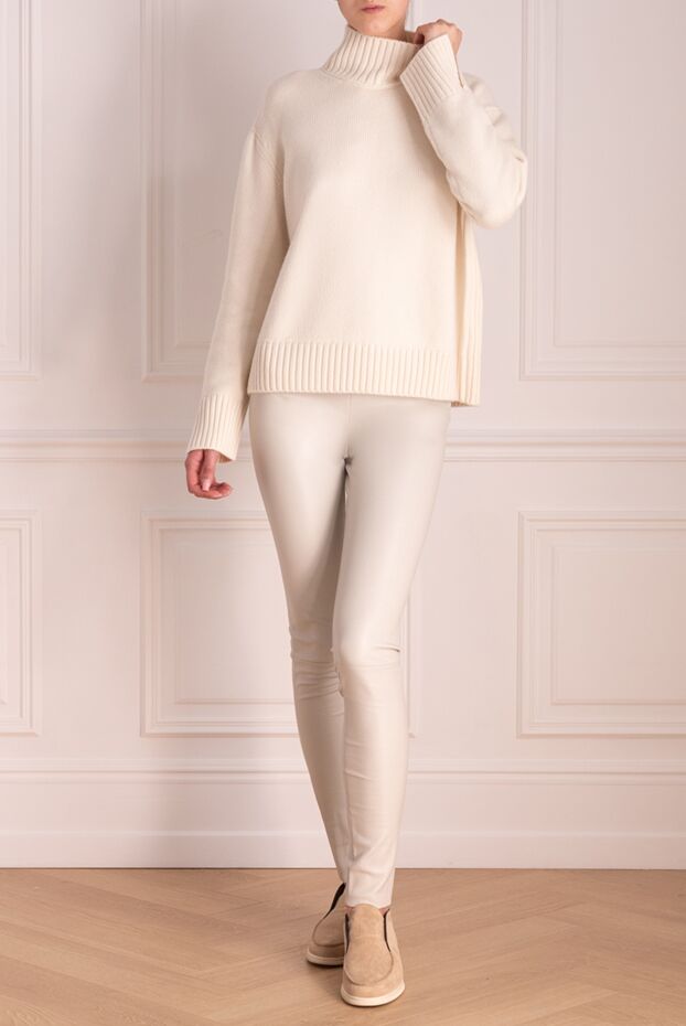 Loro Piana woman white cashmere jumper for women buy with prices and photos 174613 - photo 2