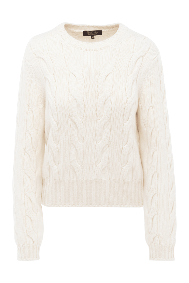 Loro Piana woman white cashmere jumper for women buy with prices and photos 174614 - photo 1