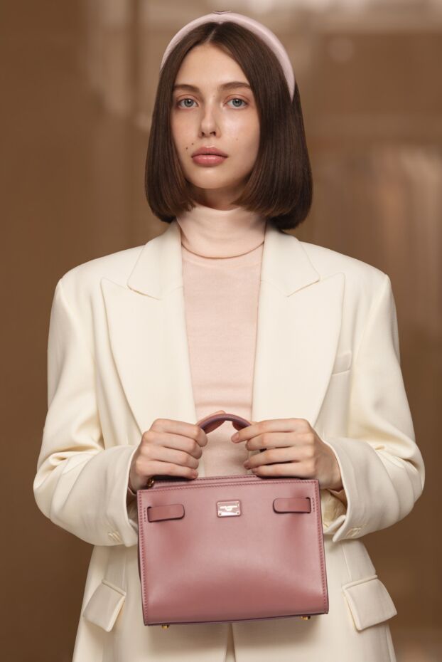 Loro Piana soft pink cashmere turtleneck with a fold-over collar women's 174615 - photo 2