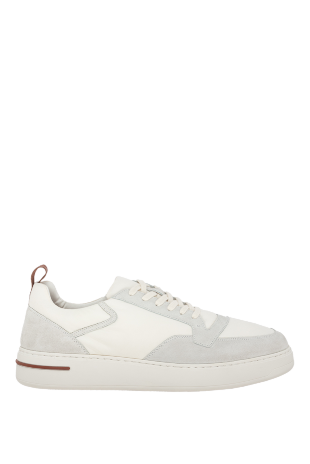 Loro Piana men's gray nubuck and polyurethane sneakers 174625 - photo 1