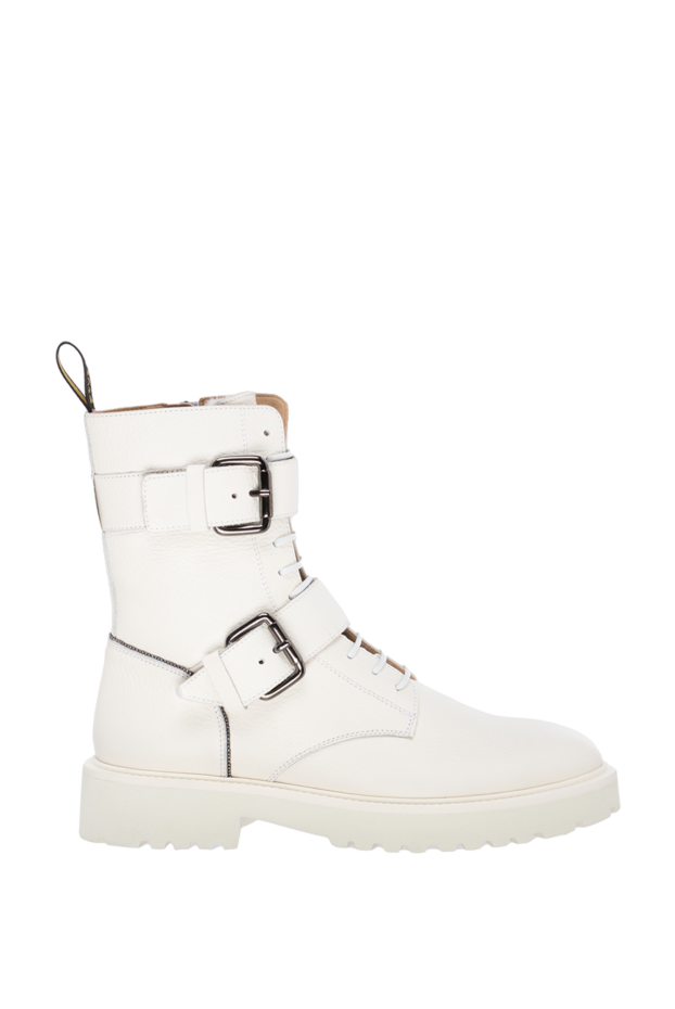 Doucal`s woman women's white leather boots buy with prices and photos 174632 - photo 1