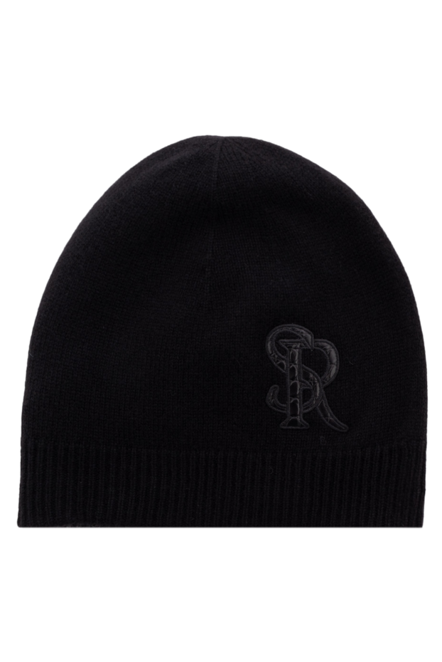 Stefano Ricci cashmere and crocodile leather hat black for men 174645 - photo 1