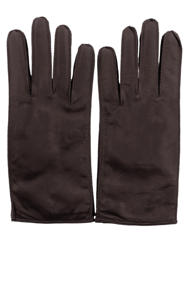 Seraphin man genuine leather gloves, brown for men buy with prices and photos 174682 - photo 1