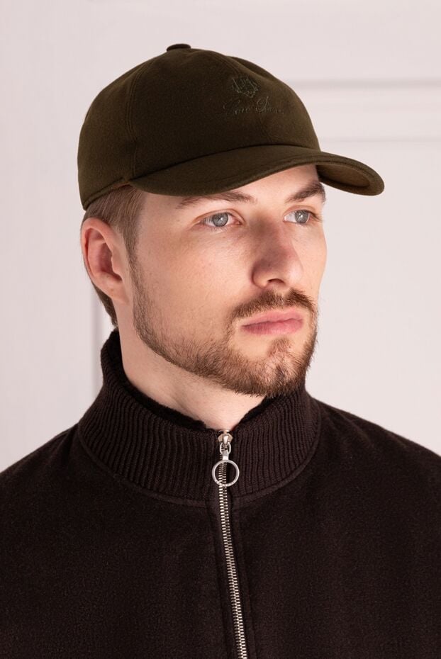 Loro Piana cashmere baseball cap in brown with curved visor 174746 - photo 2