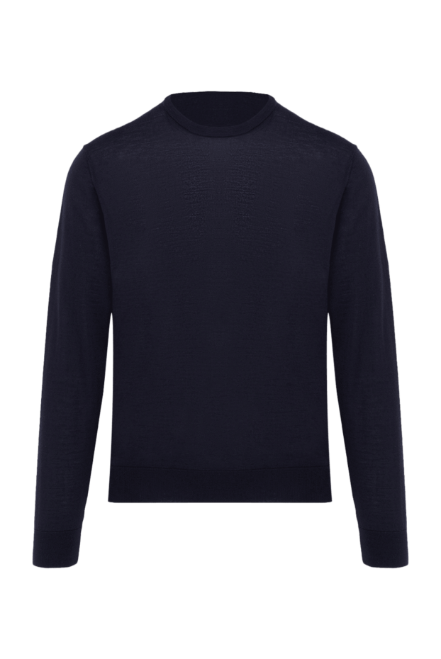 Cesare di Napoli man men's blue long sleeve wool jumper buy with prices and photos 174819 - photo 1