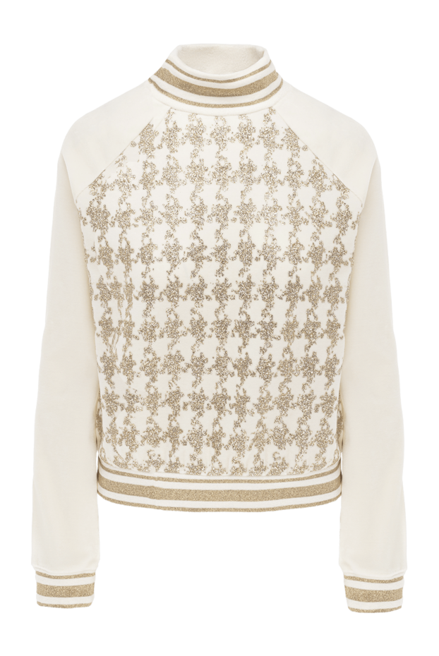 Balmain woman white cotton and polyester jumper for women buy with prices and photos 174879 - photo 1