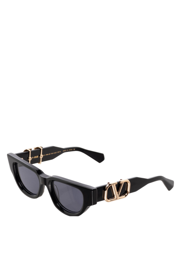 Valentino cat-eye sunglasses black with logo on temple women's 174922 - photo 3