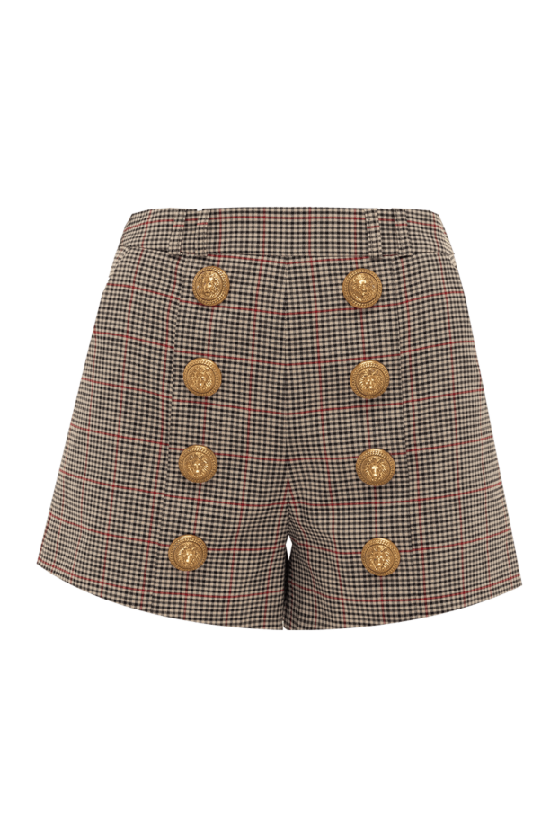 Balmain woman beige polyester and wool shorts for women buy with prices and photos 174933 - photo 1