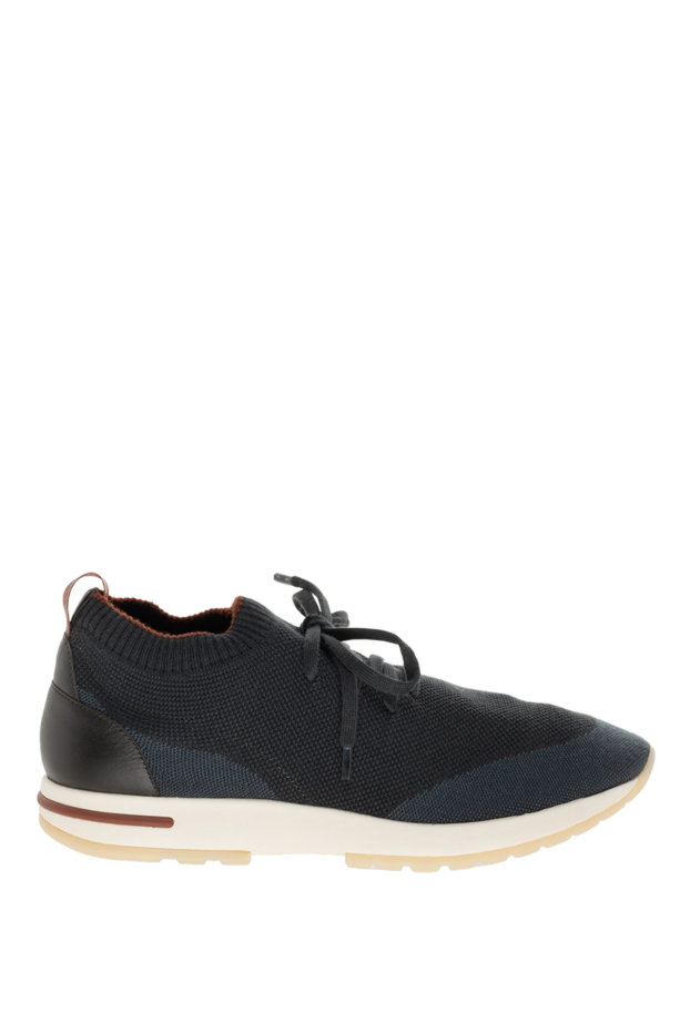 Loro Piana 60 lp flexy walk blue double layer knit wool sneakers 174954 - photo 1