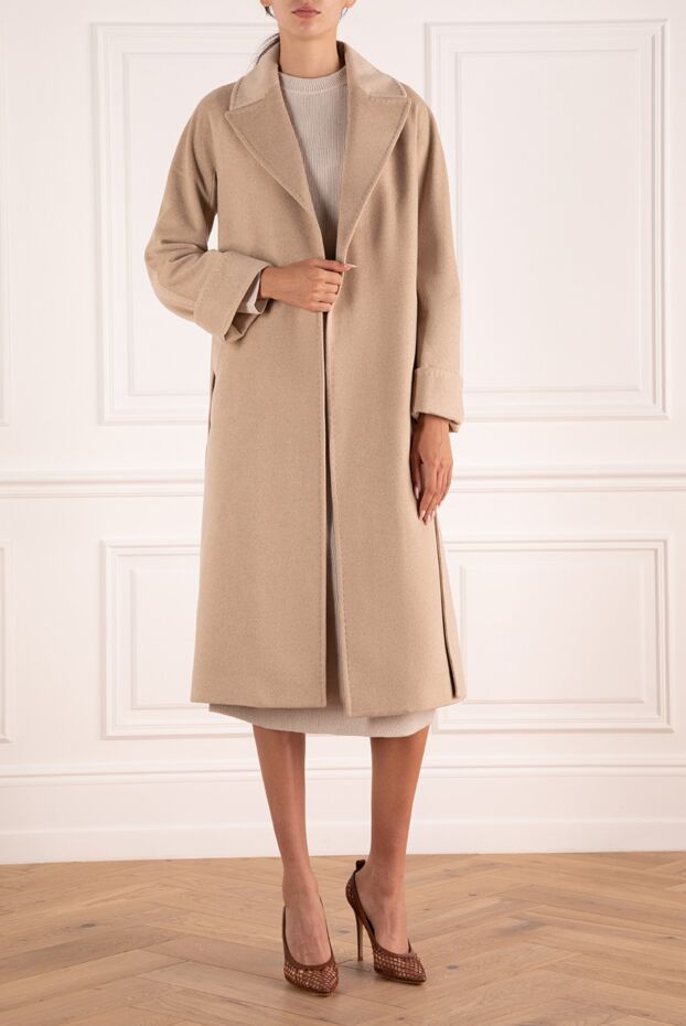 Heresis woman women's beige cashmere coat buy with prices and photos 174984 - photo 1