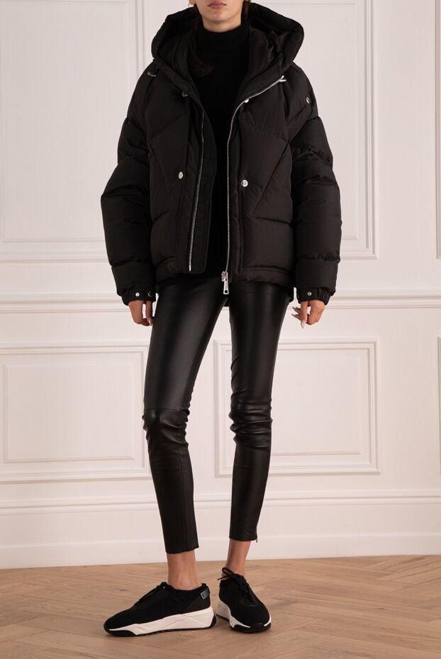 Khrisjoy women's short black down jacket with metal buttons 174999 - photo 2