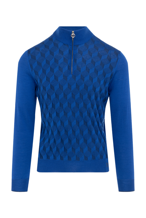 Stefano Ricci a deep blue wool and silk troyer with a geometric weave. 175045 - photo 1