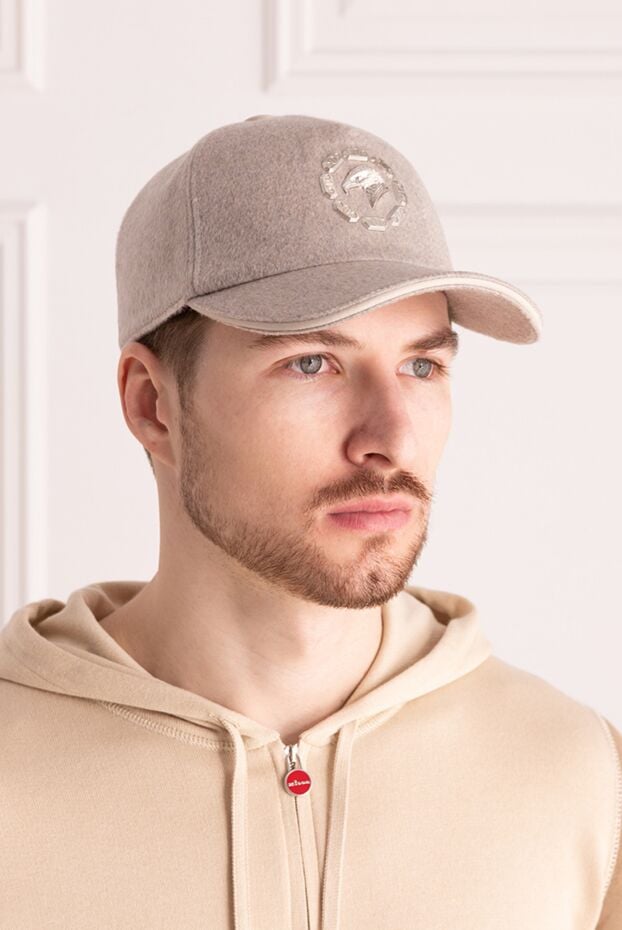 Stefano Ricci beige cashmere cap for men 175069 - photo 2