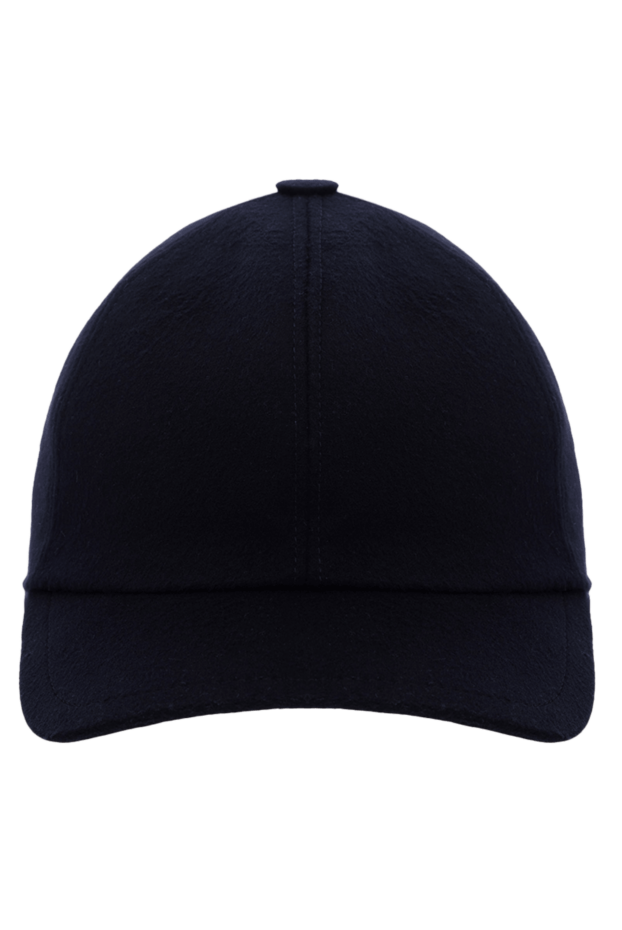 Cesare di Napoli man men's blue wool and cashmere cap buy with prices and photos 175092 - photo 1