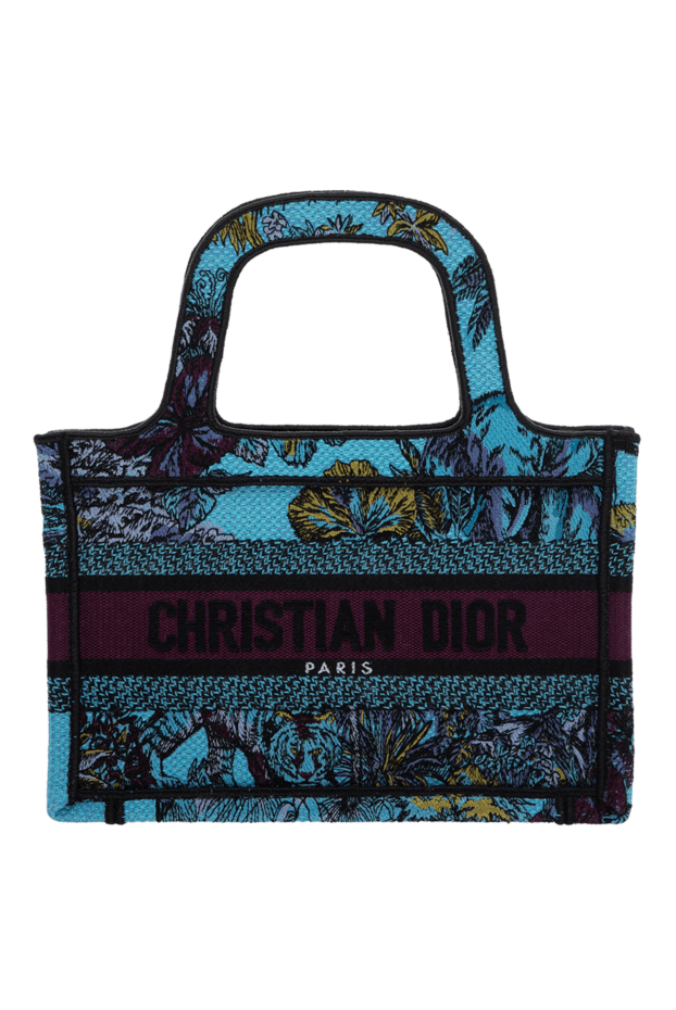 Dior book tote bags in blue cotton 175108 - photo 1