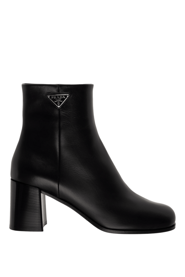 Prada woman women's black leather ankle boots buy with prices and photos 175140 - photo 1