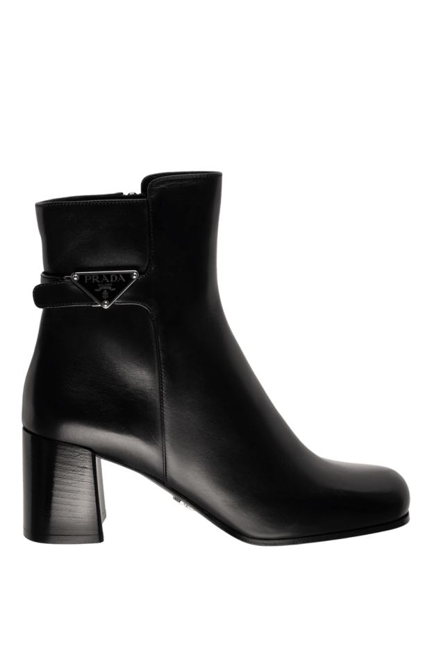 Prada woman women's black leather ankle boots buy with prices and photos 175141 - photo 1