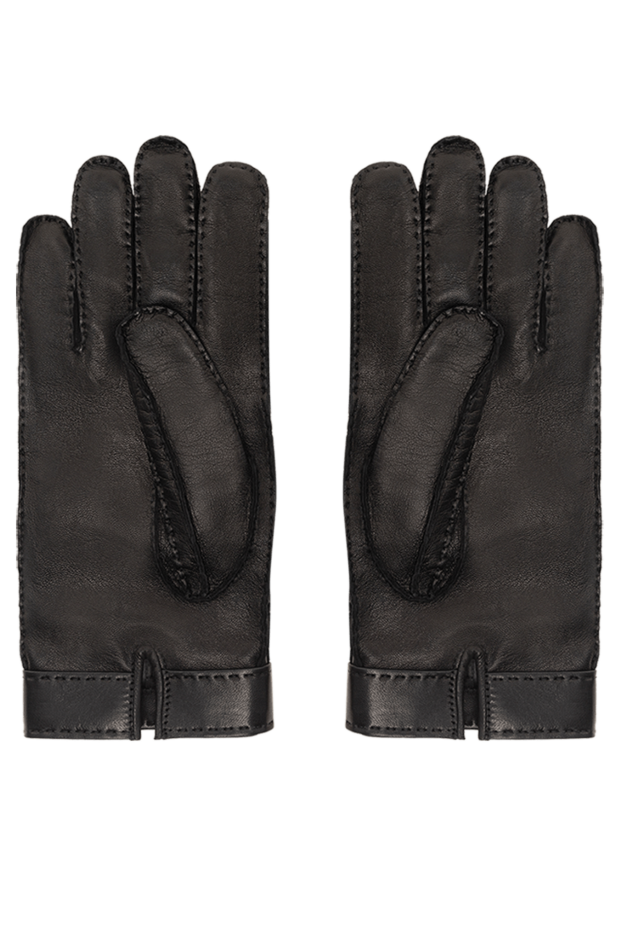 Prada men's leather gloves with triangle emblem on the cuff 175151 - photo 3