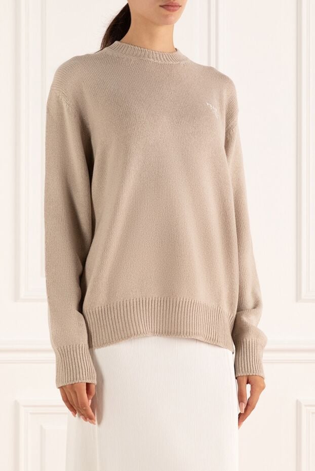 Prada pure cashmere jumper with textured knit and loose fit 175160 - photo 3