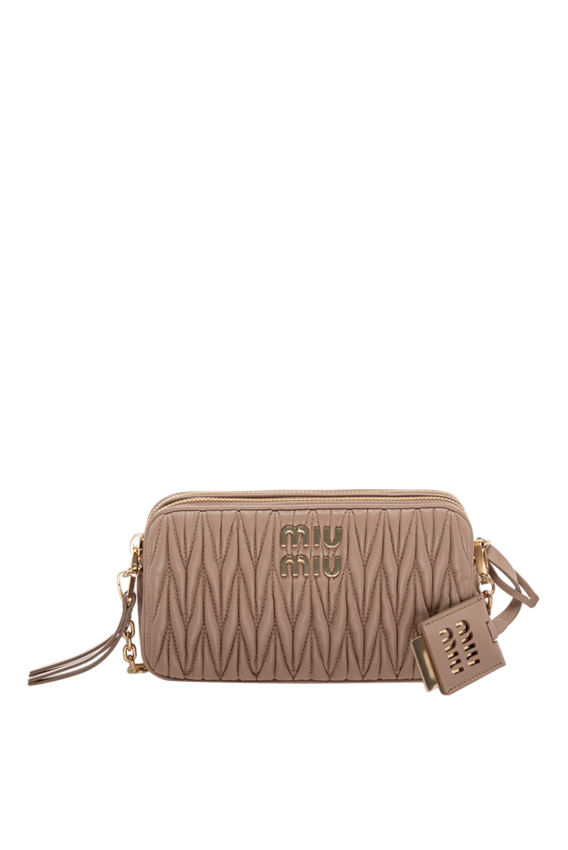 Miu Miu woman beige leather bag for women buy with prices and photos 175174 - photo 1