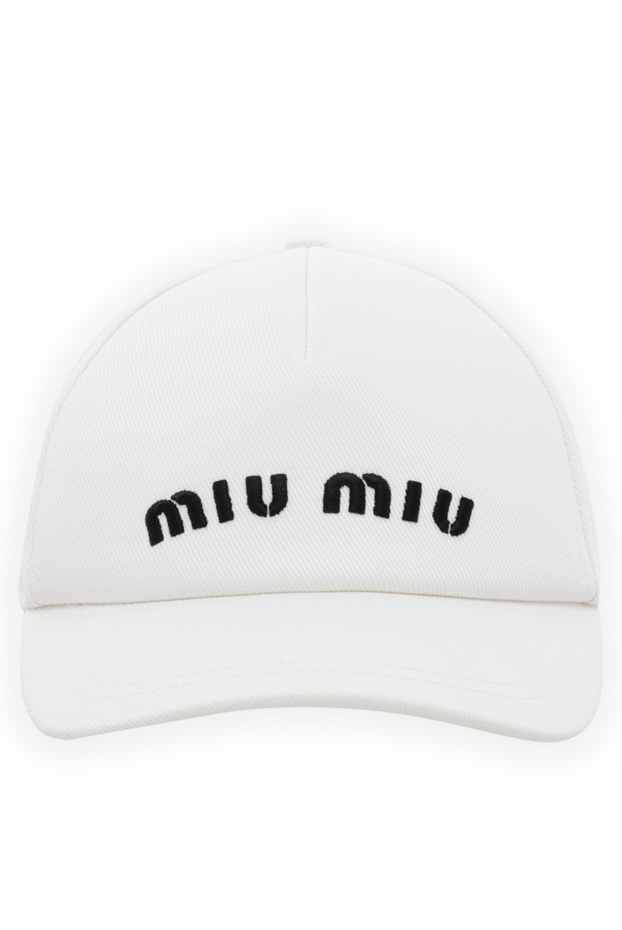 Miu Miu woman white cotton cap for women buy with prices and photos 175176 - photo 1